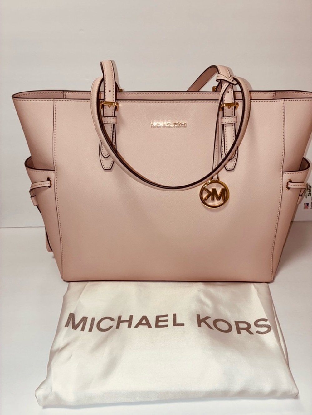 NWOT!! Michael Kors Gilly Large Saffiano  Leather Tote Primrose Pink